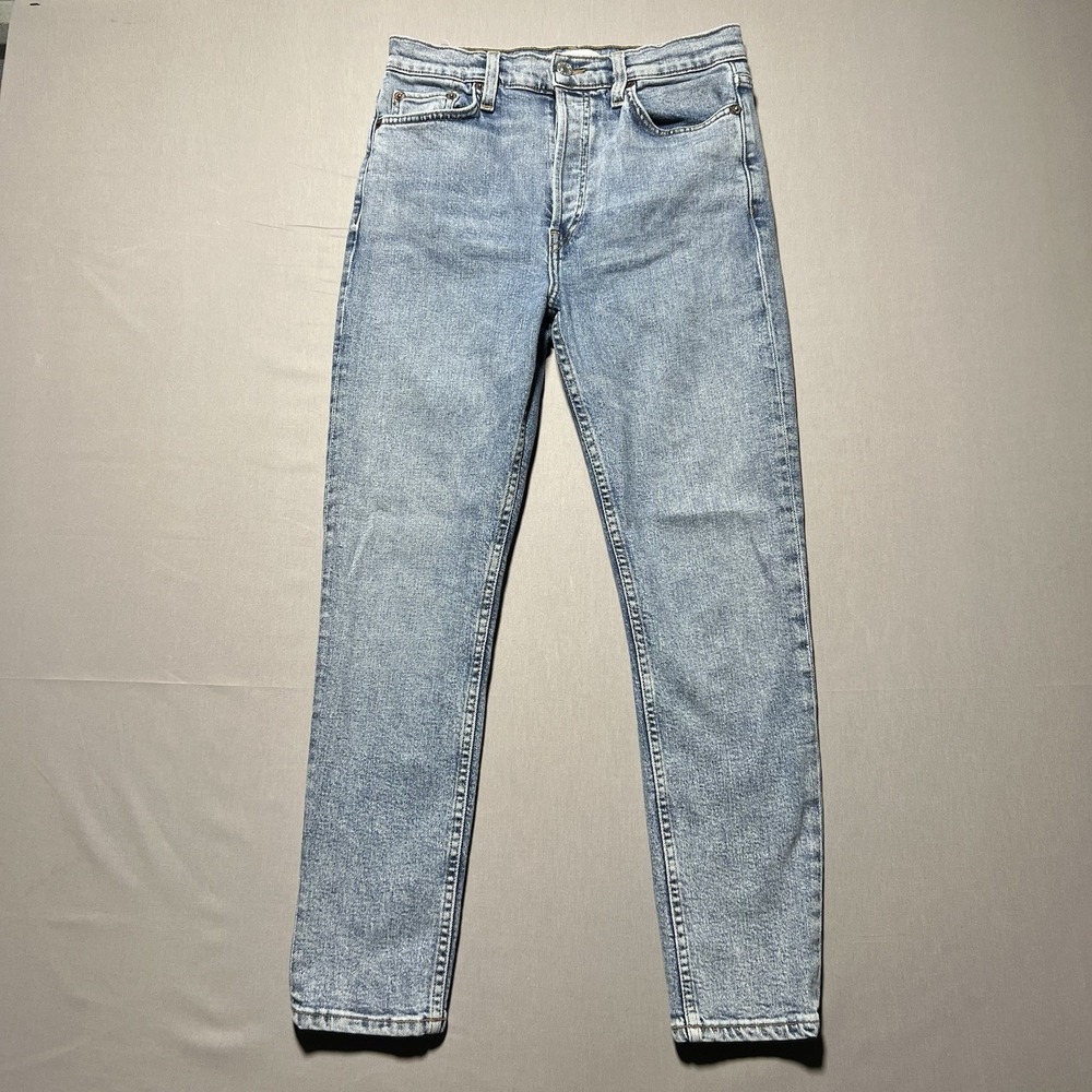 RE/DONE Originals Mid 90s Women's High Rise Ankle Crop Jeans Size 29 Made in USA